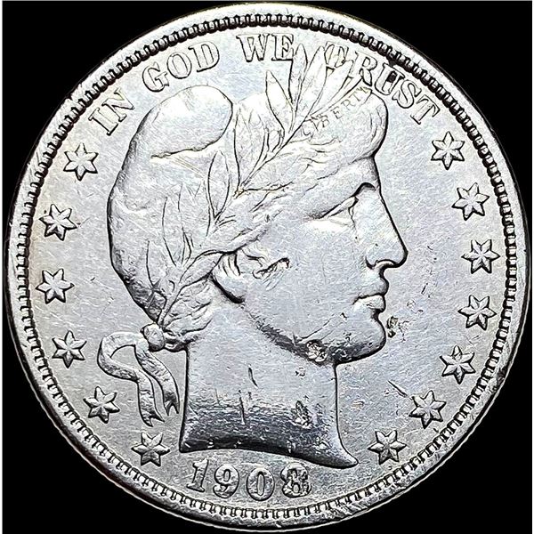 1908-D Barber Half Dollar HIGH GRADE