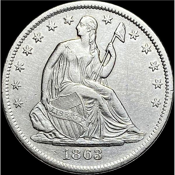 1863-S Seated Liberty Half Dollar UNCIRCULATED UNCIRCULATED