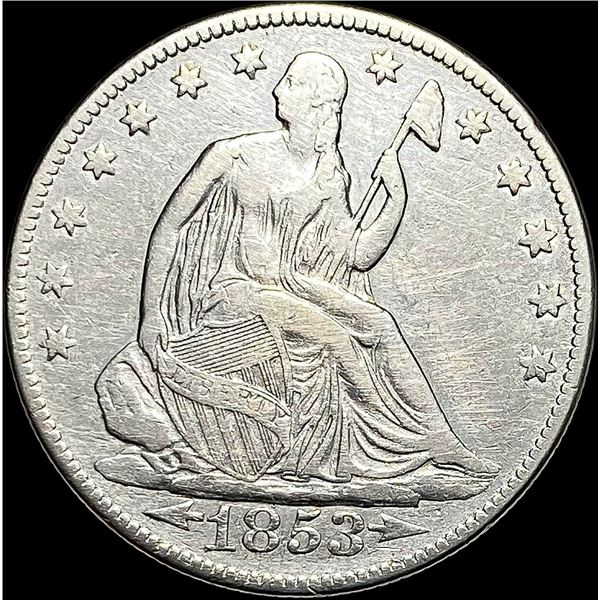 1853 Arrows Seated Liberty Half Dollar NEARLY UNCIRCULATED