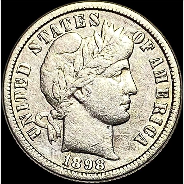 1898-O Barber Dime LIGHTLY CIRCULATED