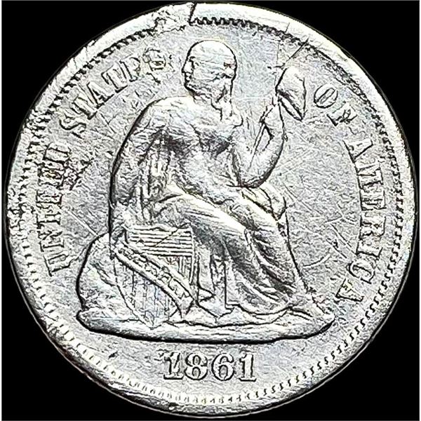 1861-S Seated Liberty Dime LIGHTLY CIRCULATED LIGHTLY CIRCULATED