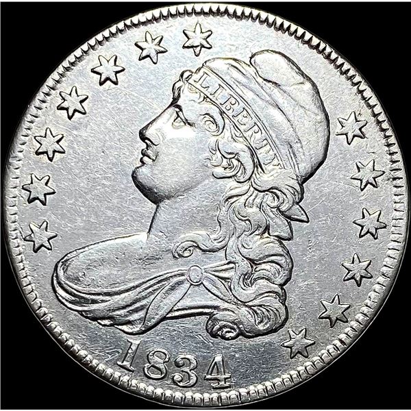 1834 Capped Bust Half Dollar ABOUT UNCIRCULATED