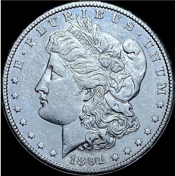 1891-S Morgan Silver Dollar CHOICE AU