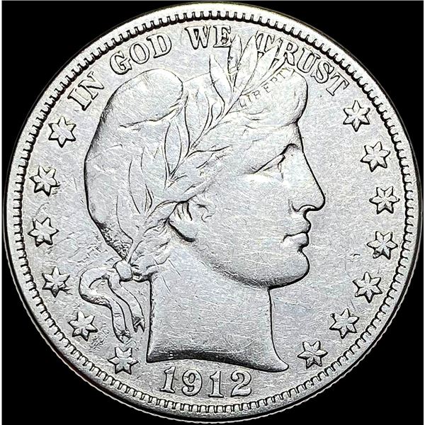 1912-D Barber Half Dollar LIGHTLY CIRCULATED