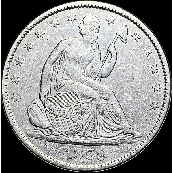 1859-O Seated Liberty Half Dollar NEARLY UNCIRCULATED
