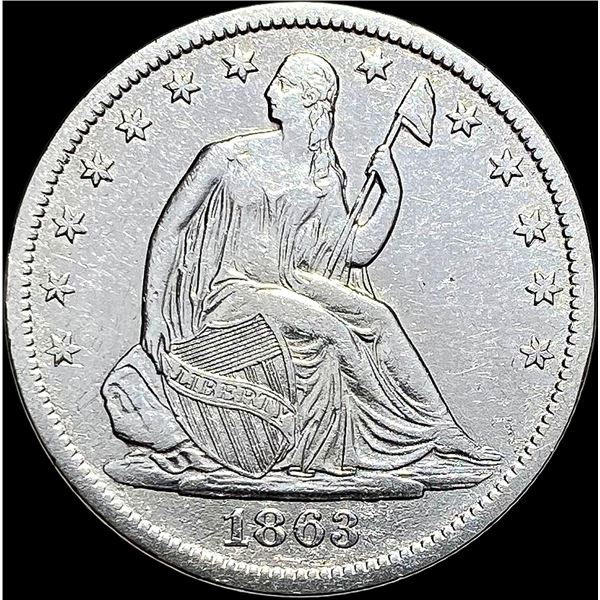 1863-S Seated Liberty Half Dollar CLOSELY UNCIRCULATED