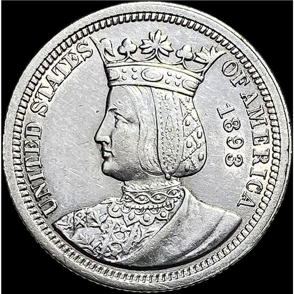 1893 Isabella Quarter AU+