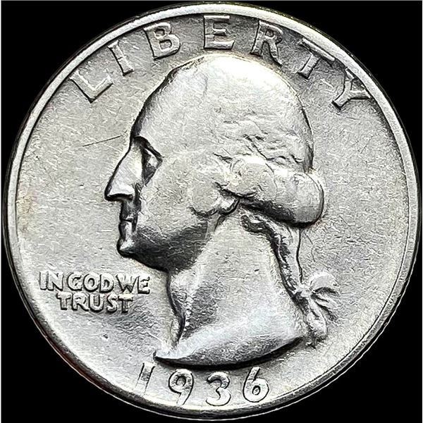 1936-D Washington Quarter LIGHTLY CIRCULATED
