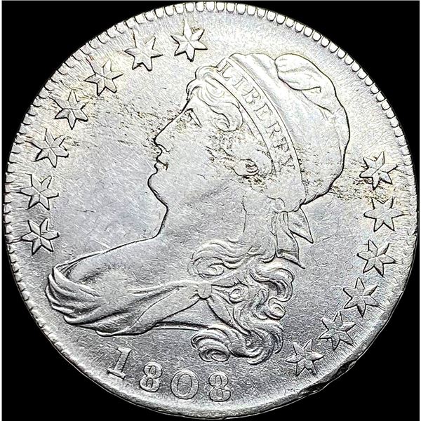 1808 Capped Bust Half Dollar LIGHTLY CIRCULATED