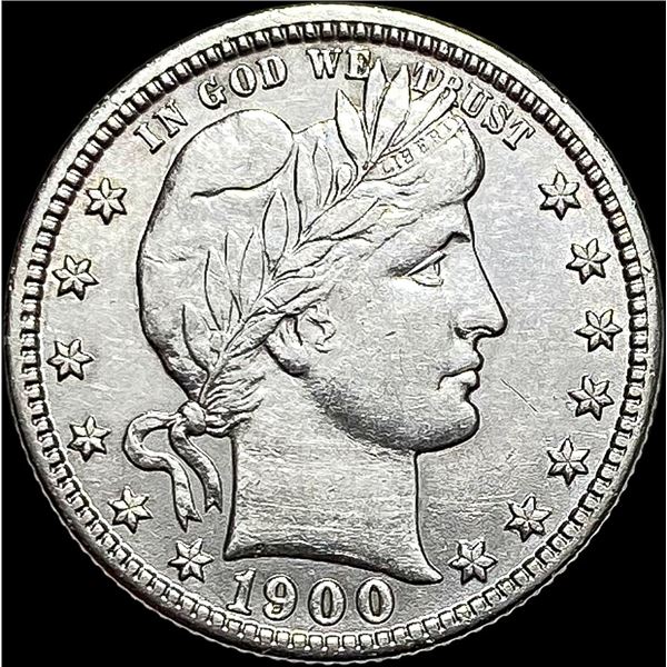 1900-S Barber Quarter CLOSELY UNCIRCULATED