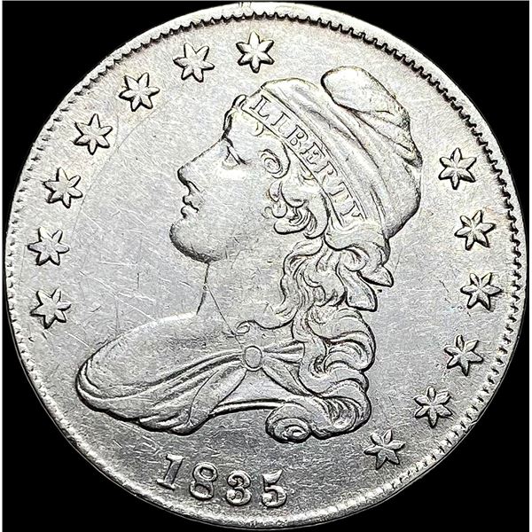 1835 Capped Bust Half Dollar NEARLY UNCIRCULATED