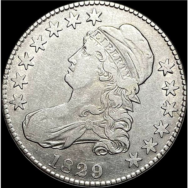 1829 Capped Bust Half Dollar NEARLY UNCIRCULATED