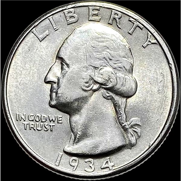 1934-D Washington Silver Quarter UNCIRCULATED