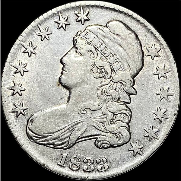 1833 Capped Bust Half Dollar LIGHTLY CIRCULATED