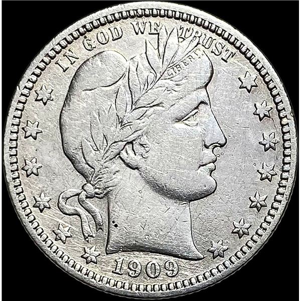 1909 Barber Quarter LIGHTLY CIRCULATED