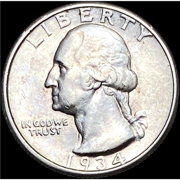 1934-D Washington Quarter CLOSELY UNCIRCULATED CLOSELY UNCIRCULATED