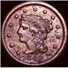 Image 1 : 1848 Braided Hair Large Cent CLOSELY UNCIRCULATED CLOSELY UNCIRCULATED