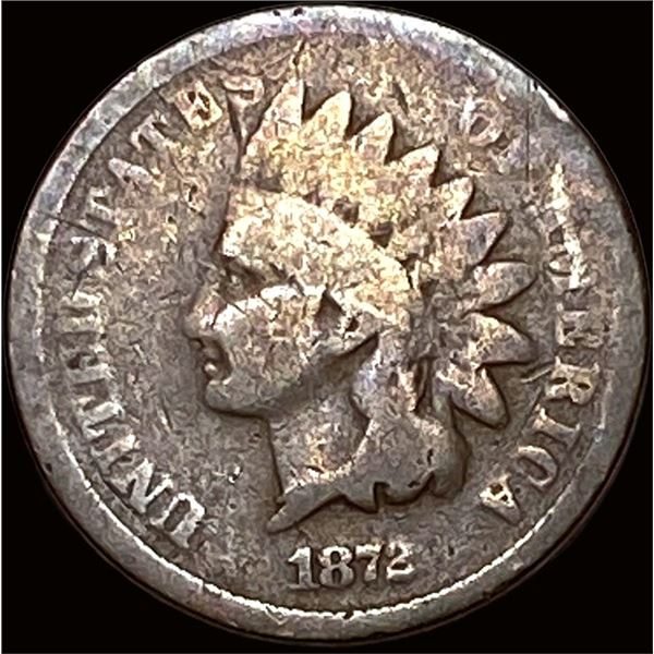 1872 Indian Head Cent NICELY CIRCULATED