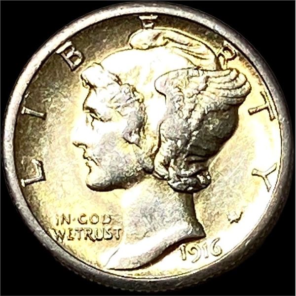 1916-S Mercury Dime CLOSELY UNCIRCULATED