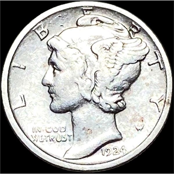 1924-D Mercury Dime CLOSELY UNCIRCULATED