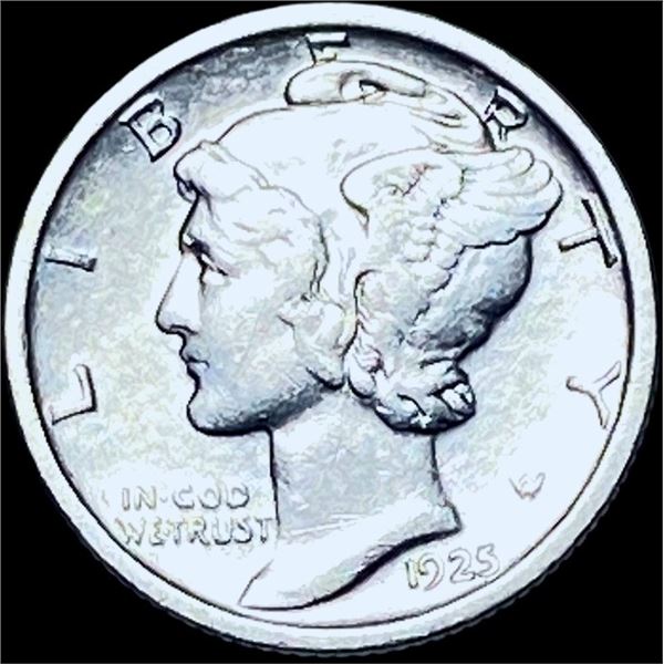 1925-D Mercury Dime CHOICE AU