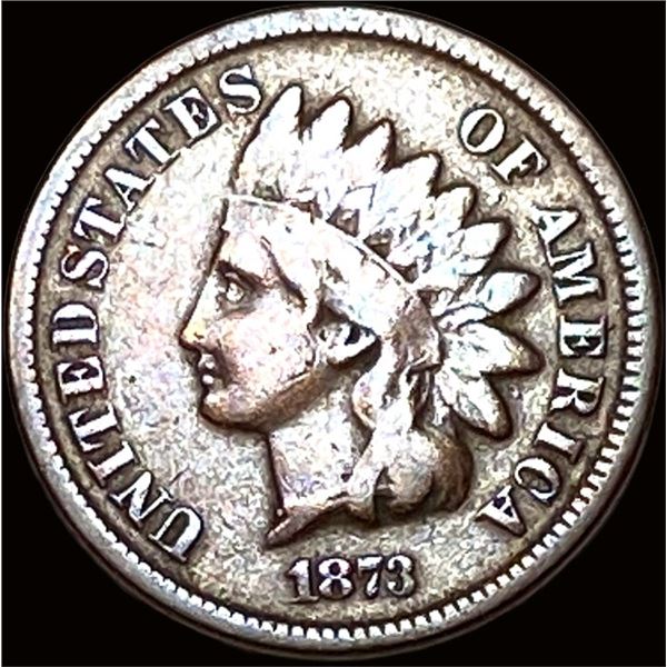 1873 Indian Head Cent LIGHTLY CIRCULATED