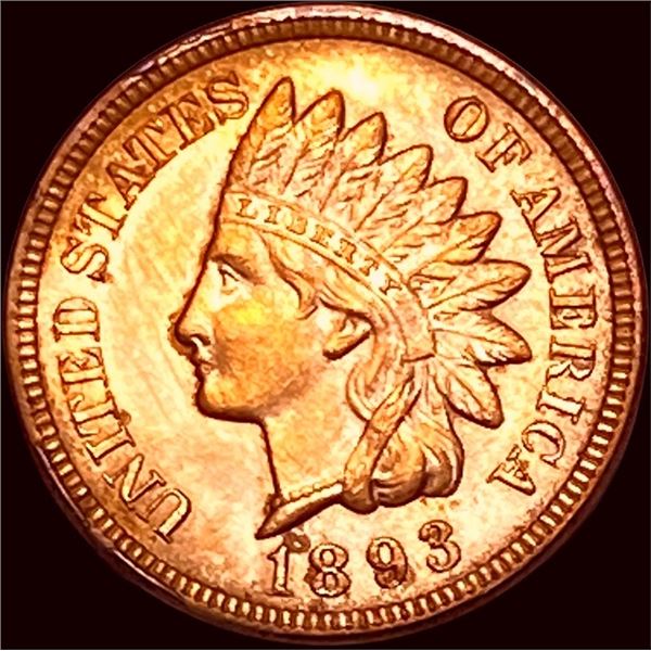 1893 RD Indian Head Cent UNCIRCULATED