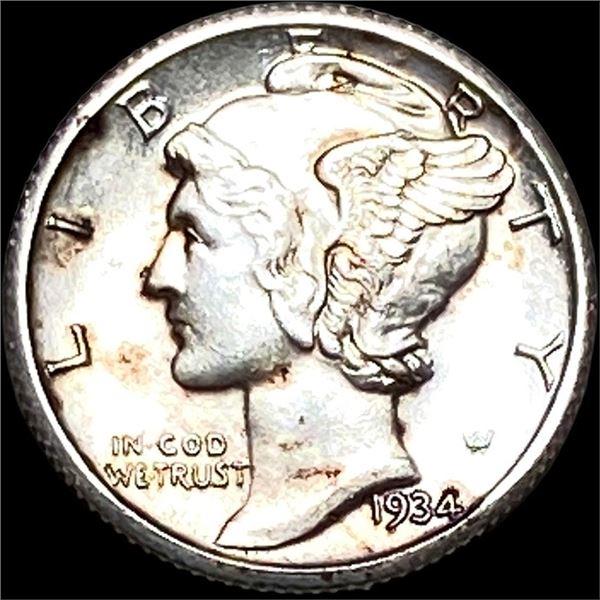 1934-D FSB Mercury Dime UNCIRCULATED
