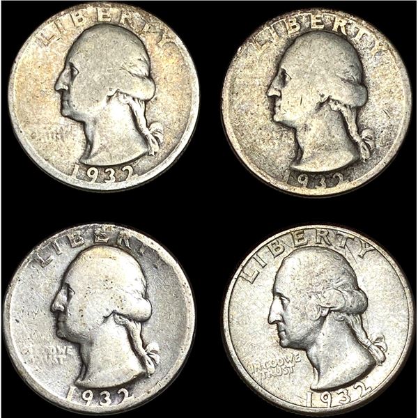 [4] 1932-D Washington Silver Quarter NICELY CIRCULATED