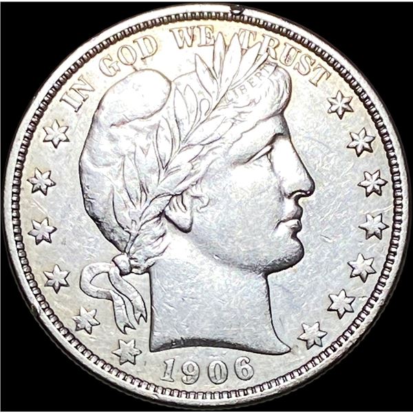 1906-D Barber Half Dollar CLOSELY UNCIRCULATED