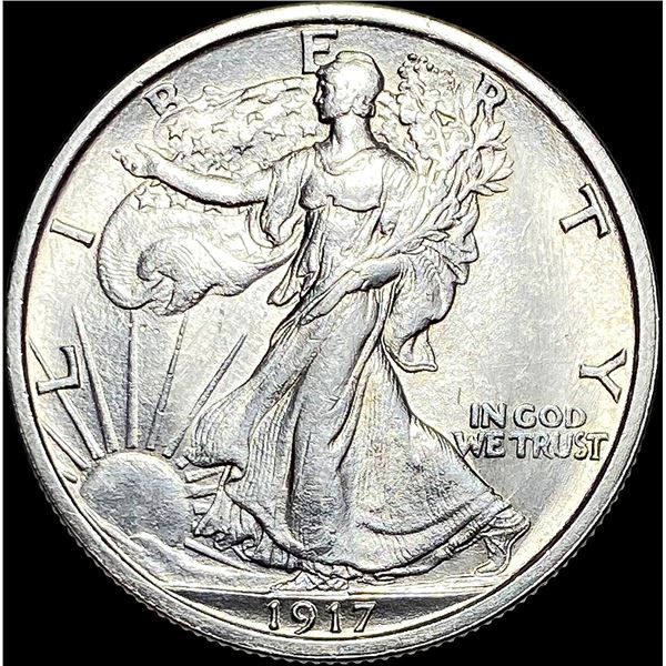 1917 Walking Liberty Half Dollar CLOSELY UNCIRCULATED