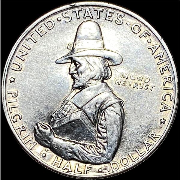 1920 Silver Pilgrim Half Dollar CLOSE UNC