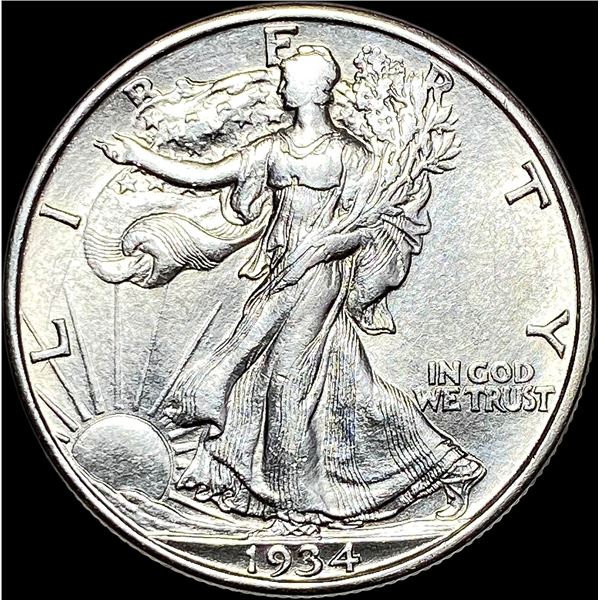 1934-d Silver Walking Liberty Half Dollar CLOSELY UNCIRCULATED