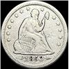 Image 1 : 1853 Arrows/Rays Seated Liberty Quarter NICELY CIRCULATED