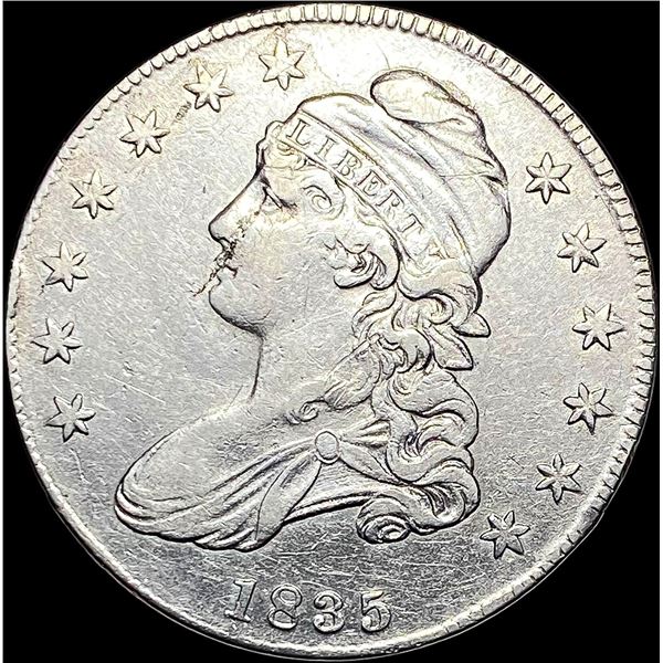 1835 Capped Bust Half Dollar NEARLY UNCIRCULATED