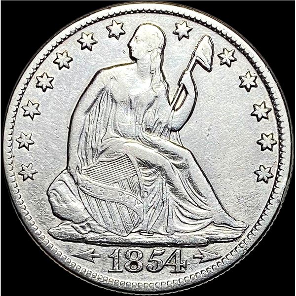 1854-O Seated Liberty Half Dollar NEARLY UNCIRCULATED