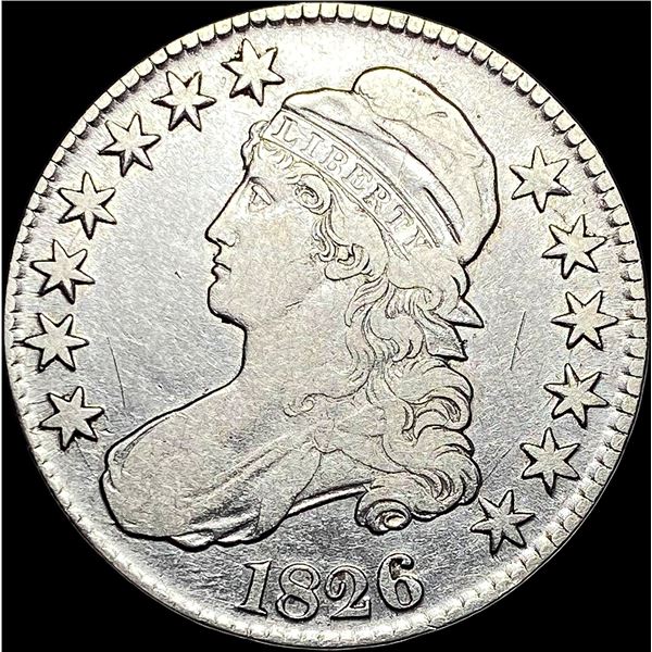 1826 Capped Bust Half Dollar LIGHTLY CIRCULATED