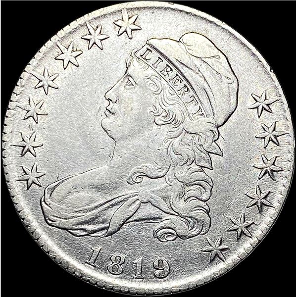 1819 Capped Bust Half Dollar LIGHTLY CIRCULATED