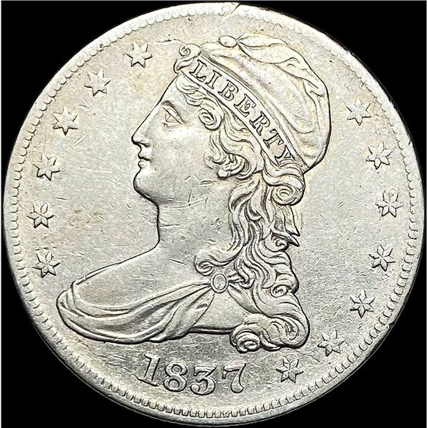 1837 Silver Capped Bust Half Dollar CLOSELY UNCIRCULATED