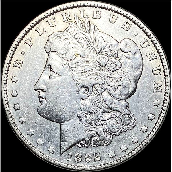 1892 Silver Morgan Dollar CLOSELY UNCIRCULATED