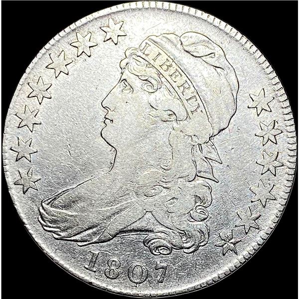 1807 Capped Bust Half Dollar LIGHTLY CIRCULATED