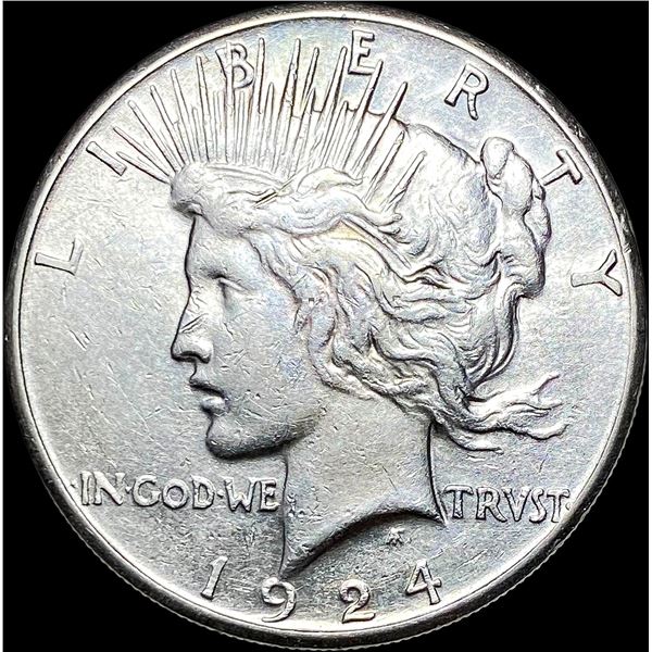 1924-S Silver Peace Dollar CLOSELY UNCIRCULATED