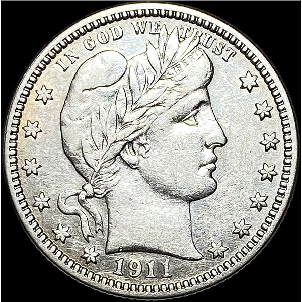 1911 Barber Silver Quarter CLOSELY UNCIRCULATED