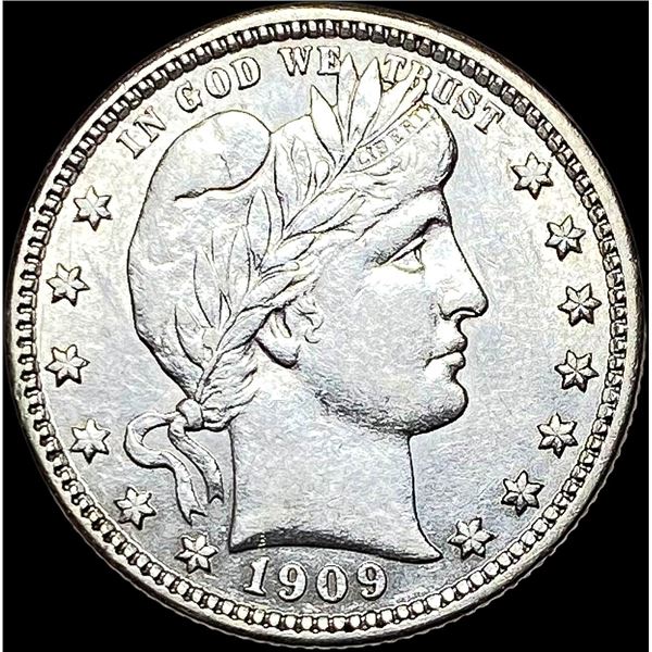 1909-D Barber Silver Quarter UNCIRCULATED