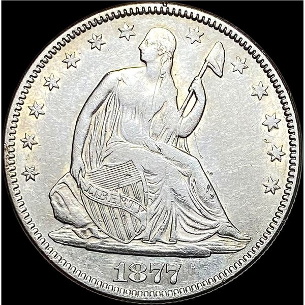 1877 Seated Liberty Half Dollar CLOSELY UNCIRCULATED