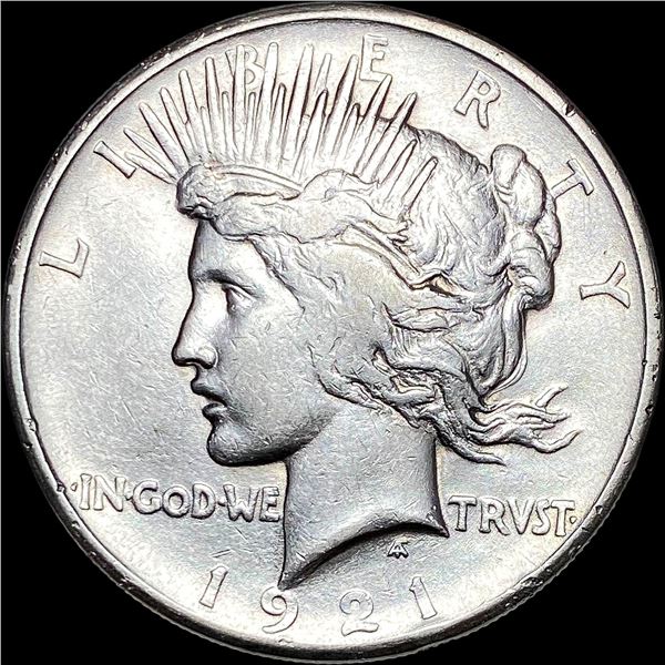 1921 Silver Peace Dollar NEARLY UNCIRCULATED