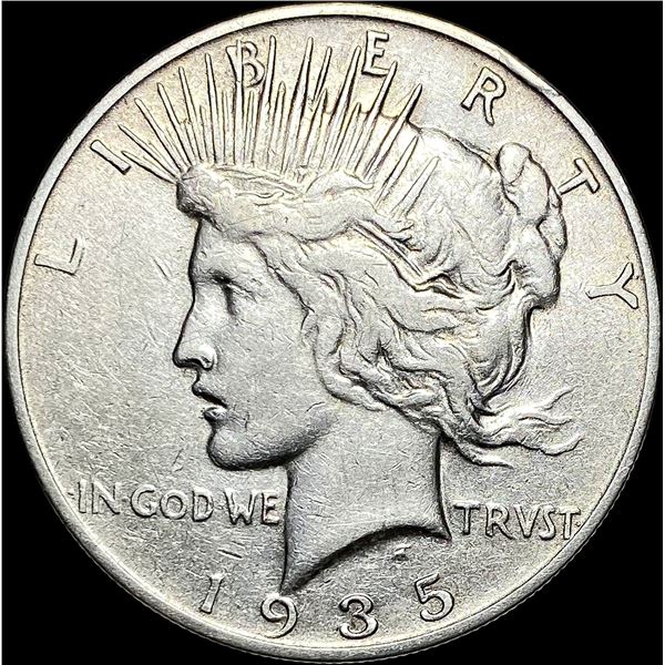 1935-S Silver Peace Dollar LIGHTLY CIRCULATED