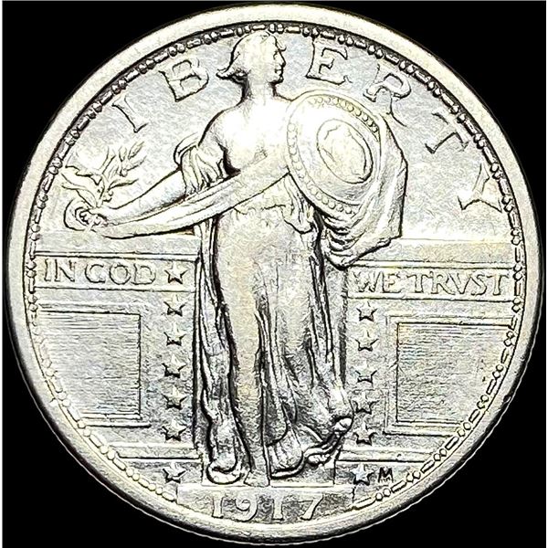 1917 Type 1 Standing Liberty Quarter LIGHTLY CIRCULATED