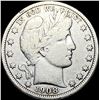 Image 1 : 1908 Barber Silver Half Dollar NICELY CIRCULATED