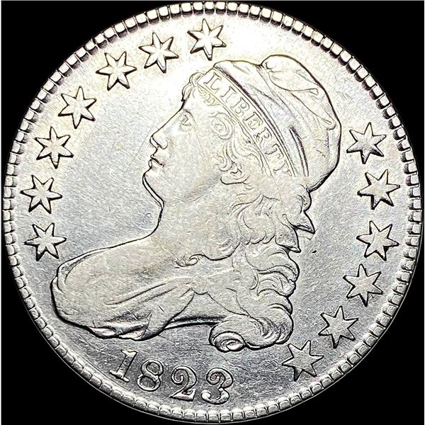 1823 Broken 3 Capped Bust Half Dollar CIRC